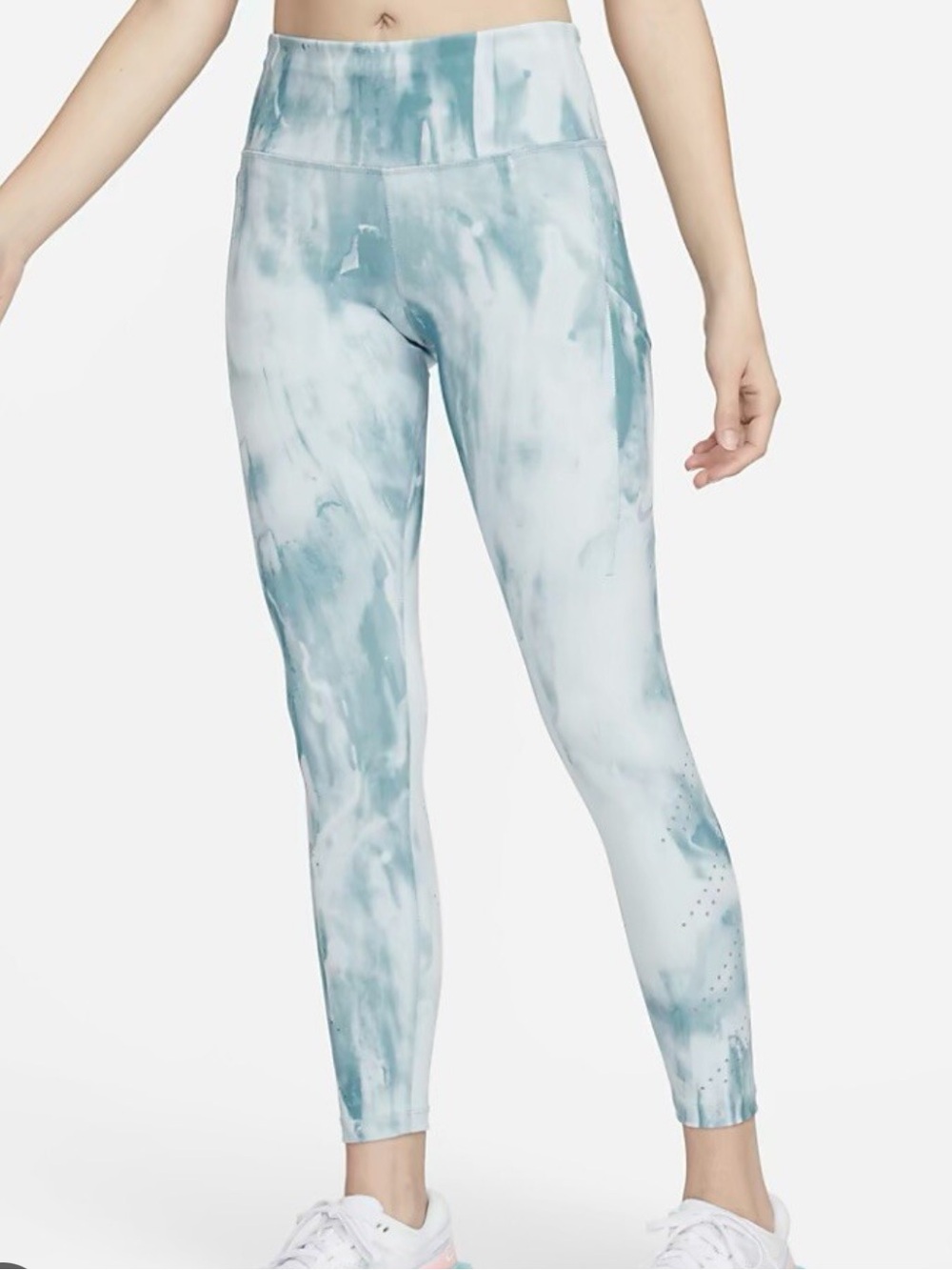 NWT Nike epic luxe $110 Aqua Marble High-Rise Leggings size XS